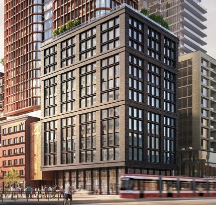 Four Eleven King Condominiums Building Rendering Exterior View King and Spadina