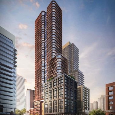 Four Eleven King Condominiums Building Rendering Exterior Hi-Rise tower